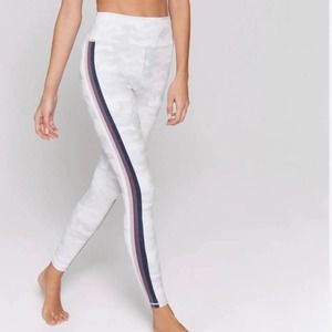 SPIRITUAL GANGSTER White/Gray Camo Glitter Side stripe Legging